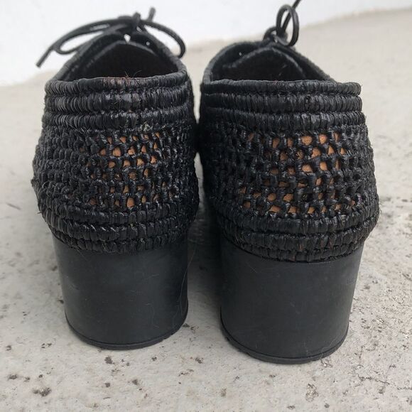 Robert Clergerie Vicole Raffie Wedges - Picture 5 of 9